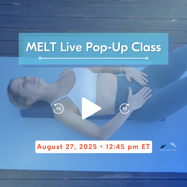 MELT Live Pop-Up Class on Wed, Aug 27, 2025 12:45 PM ET