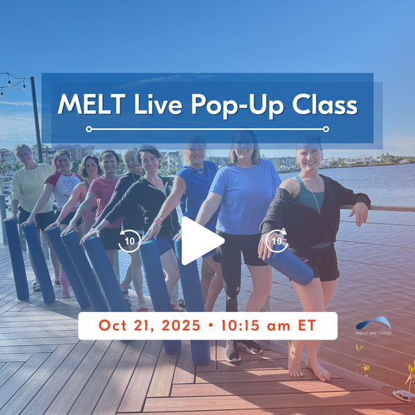 MELT Live Pop-Up Class on Tue, Oct 21, 2025 10:15 AM ET