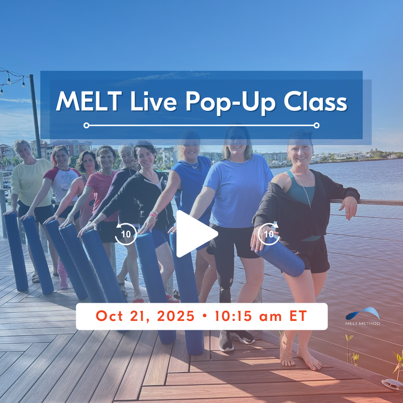 MELT Live Pop-Up Class on Tue, Oct 21, 2025 10:15 AM ET